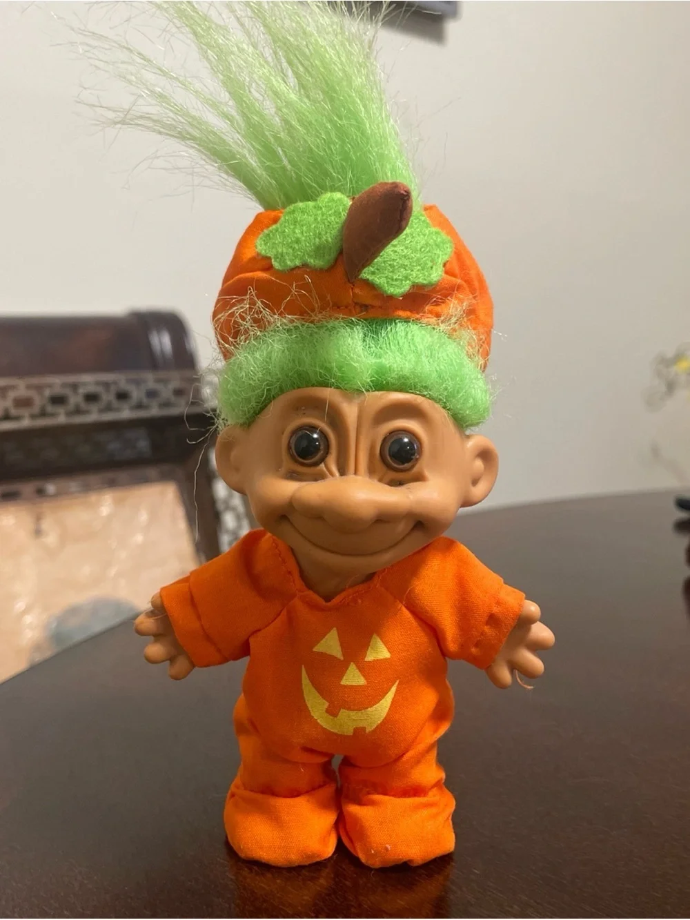 Vintage Russ Pumpkin Halloween Troll Doll Jack-o-lantern Fall Decor  Pumpkin